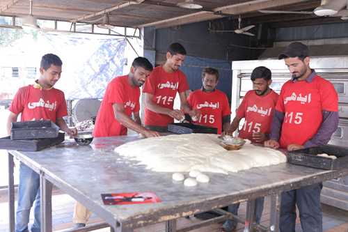 Edhi Foundation volunteers at work
